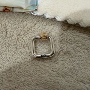 Marla Aaron Chubby Meander Lock Silver & 14K Gold